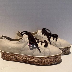 Superga Canvas platform sneakers